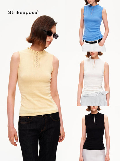 STRIKE A POSE Yellow Mock Neck Cutout Ruched High Stretch Knit Slim Fit Women&