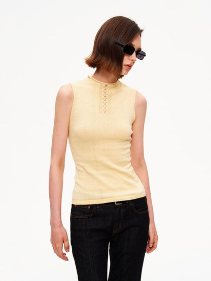 STRIKE A POSE Yellow Mock Neck Cutout Ruched High Stretch Knit Slim Fit Women&