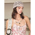 2th Desire Vintage French Beaded Knit Lace Scarf Cap