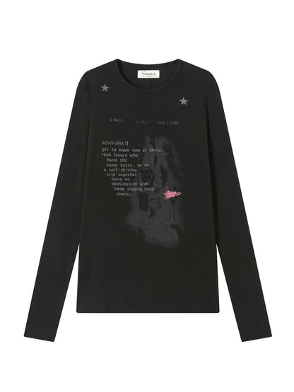 Fallen Satan Lightweight Rock Print Summer Tee