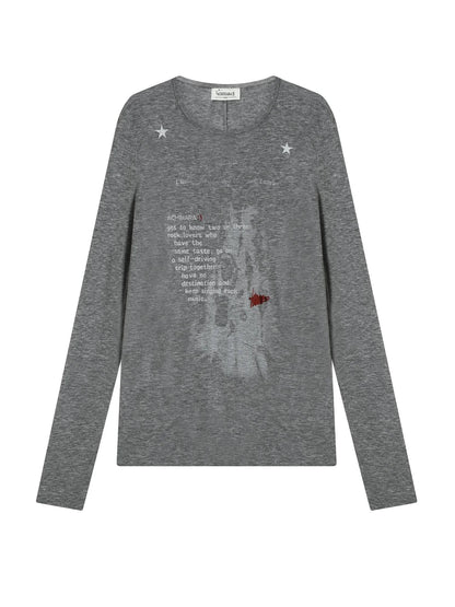 Fallen Satan Lightweight Rock Print Summer Tee