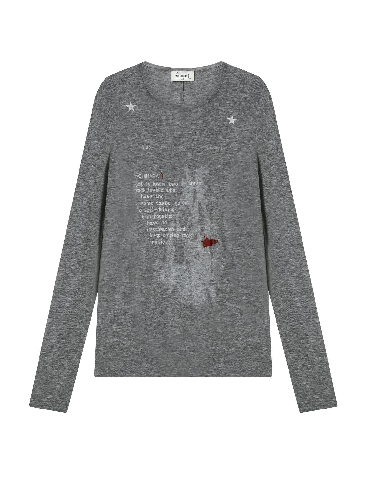 Achihara Fallen Satan Lightweight Rock Print Summer Tee