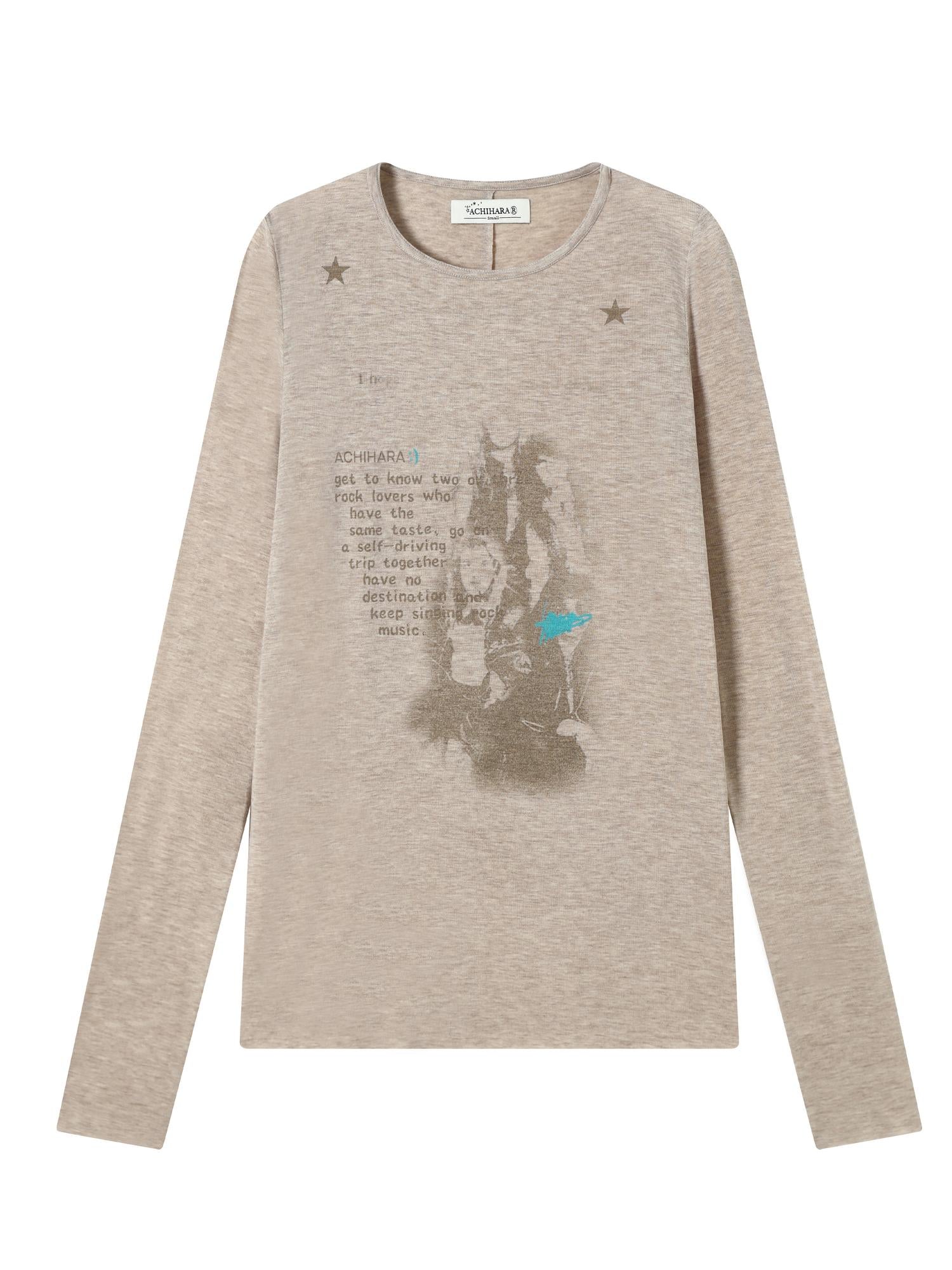Achihara Fallen Satan Lightweight Rock Print Summer Tee