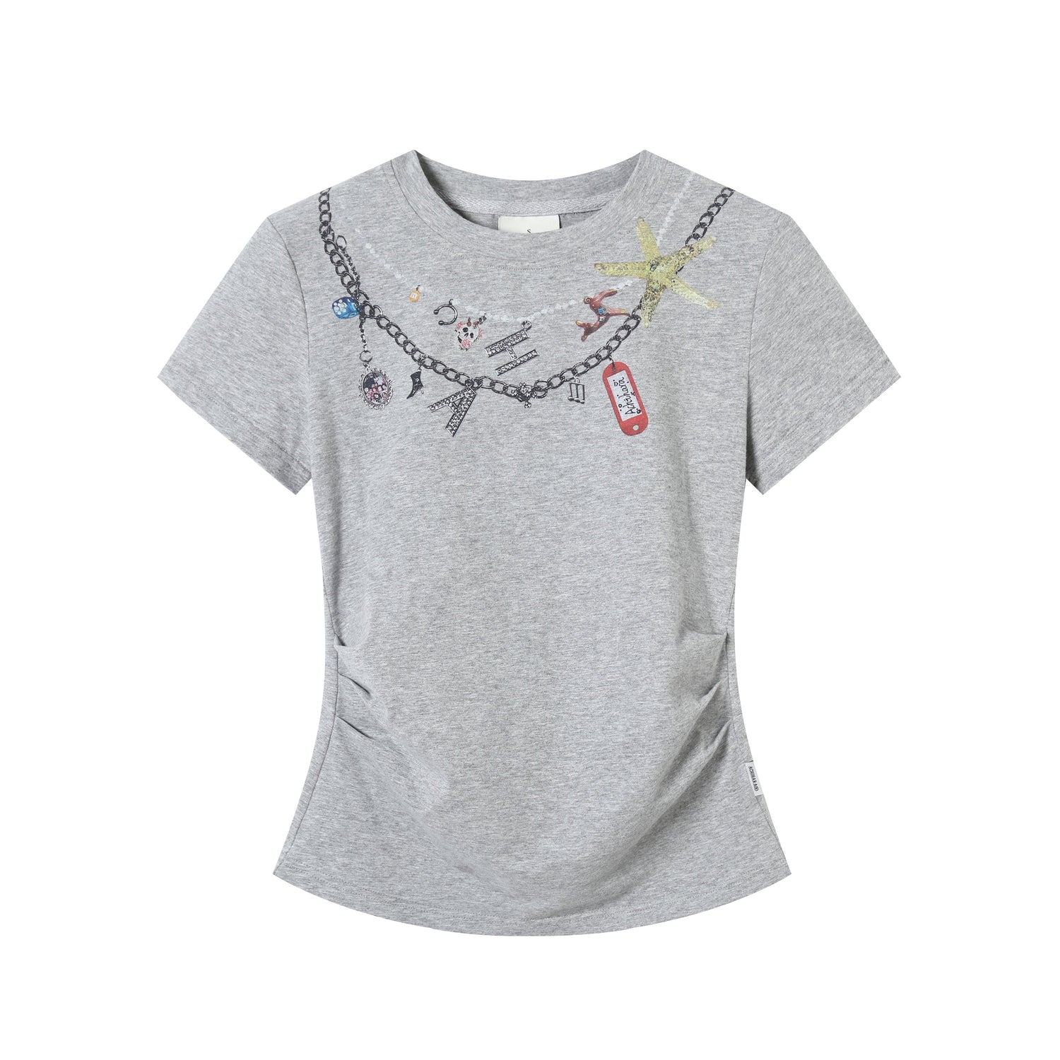 Achihara Alocasia Cotton Tee With Star Charm
