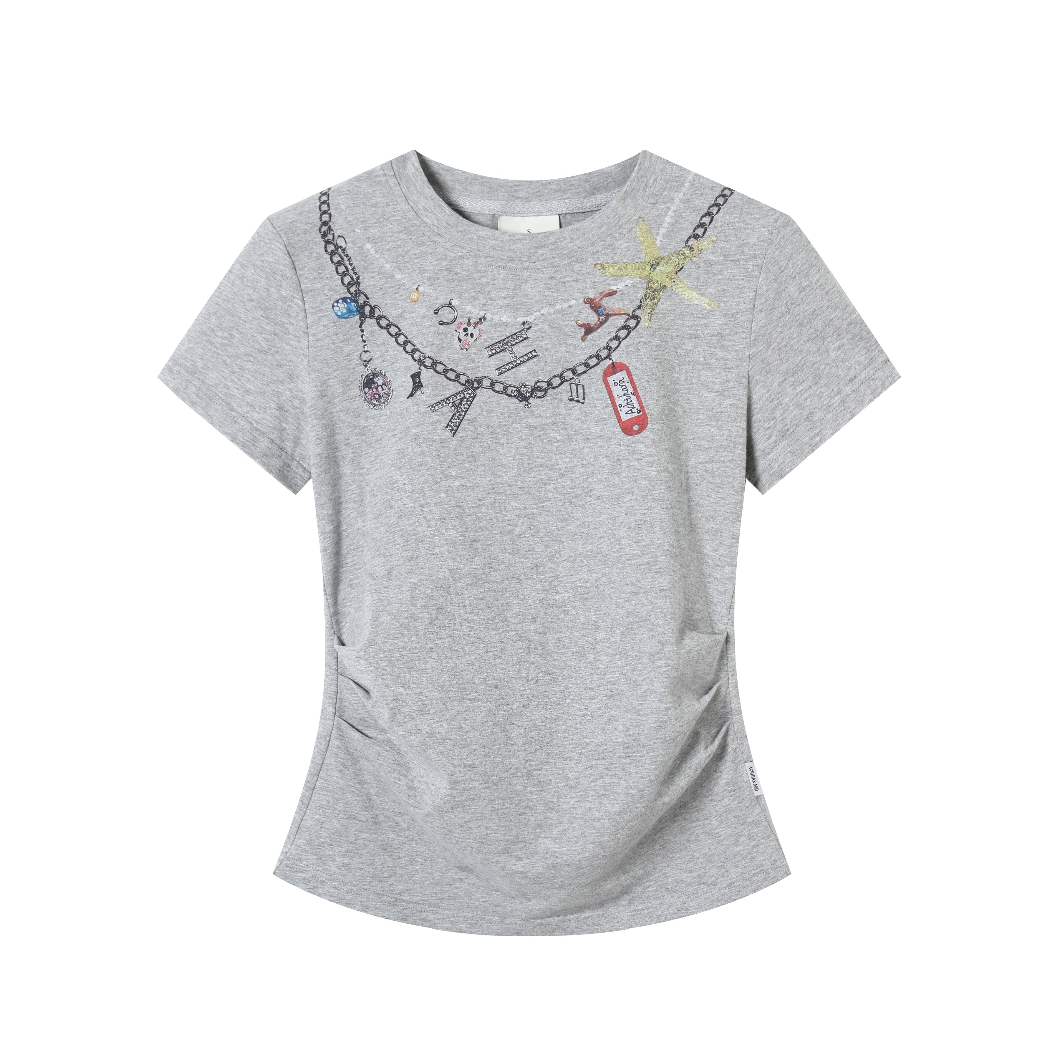 Achihara Alocasia Cotton Tee With Star Charm