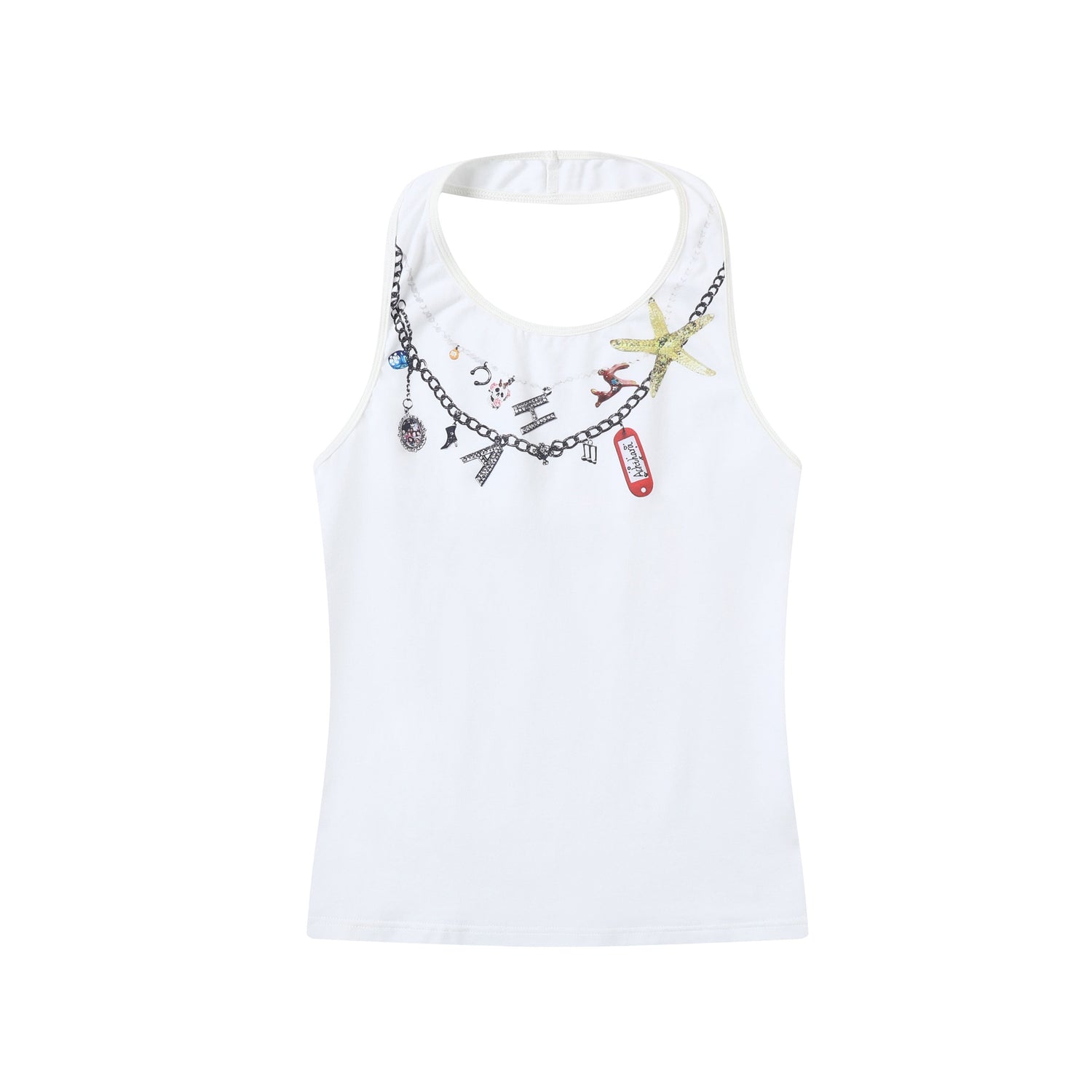 Achihara Alocasia Cotton Tee With Star Charm