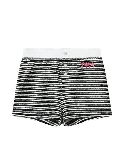 Breton Stripe Drawstring Ankle Pants