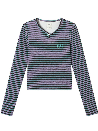 Achihara Breton Striped Long-Sleeve Tee
