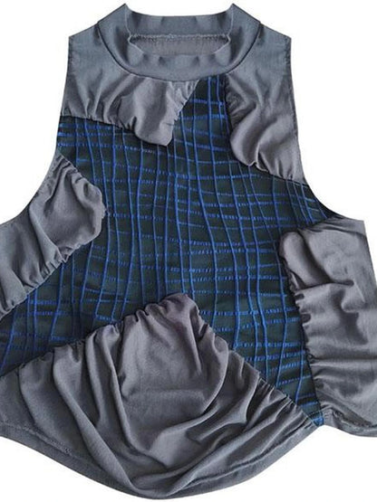 Seastar Mesh Ruffle Crop Top