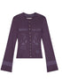 Achihara Autumn Sequence Flared Sleeve Cardigan