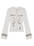 Achihara Autumn Sequence Flared Sleeve Cardigan