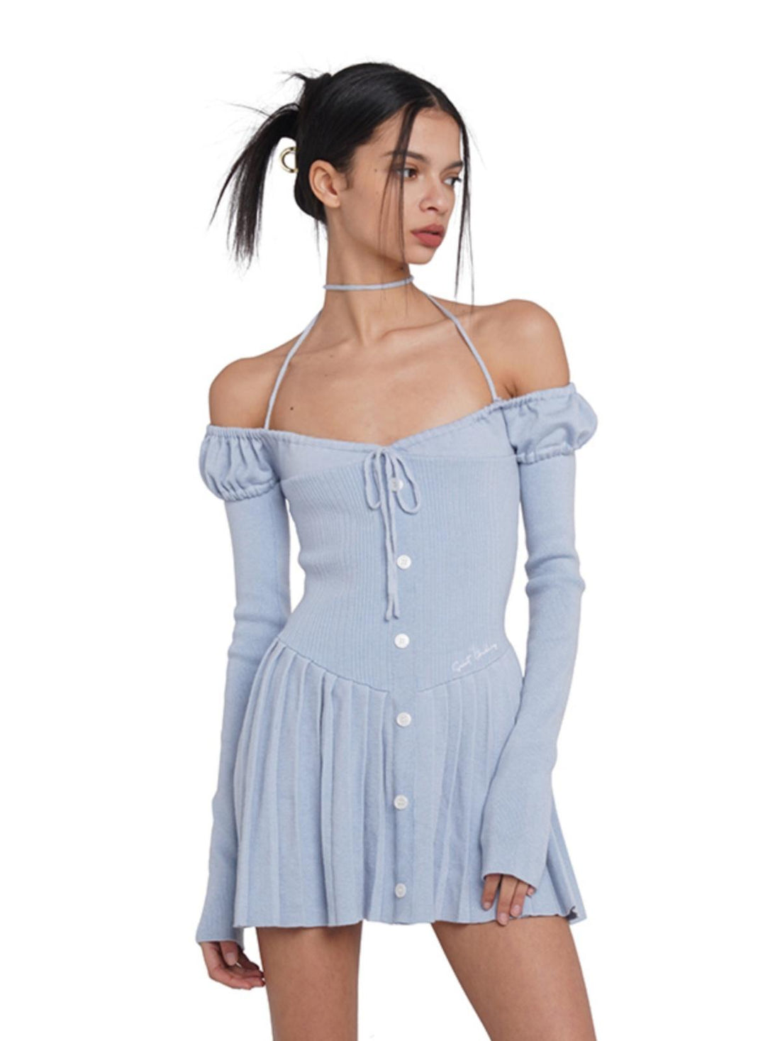 SweetChilling Sexy Spaghetti Strap Bodycon Mini Skater Dress