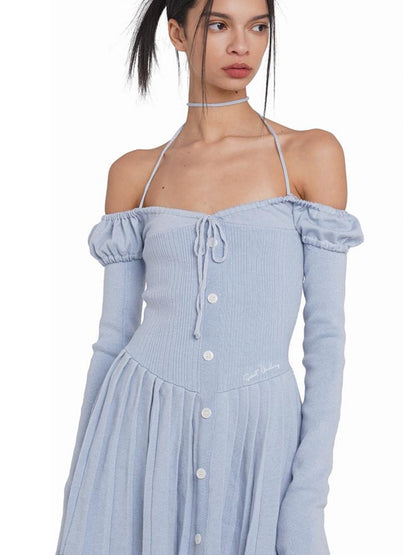 SweetChilling Sexy Spaghetti Strap Bodycon Mini Skater Dress