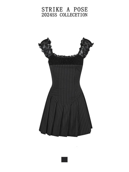 Sexy Striped Short Sleeve Summer Dress For Women Dresses