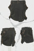 Update OPEN AESTHETIC Vintage Washed Embroidered Jacket Skirt Set with Detachable Fur Collar