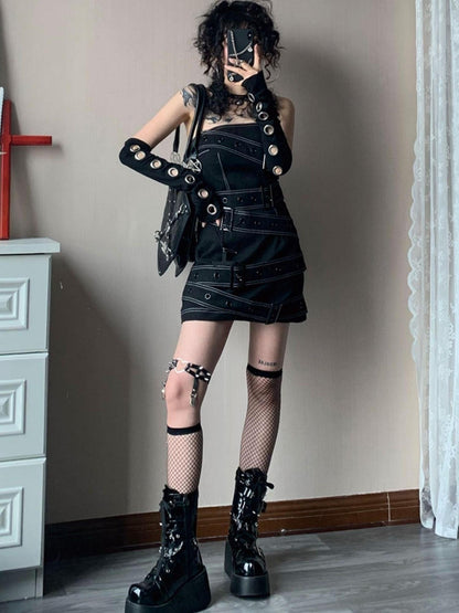 WSW WUSHENWU Short Tongue Flirty Skirt