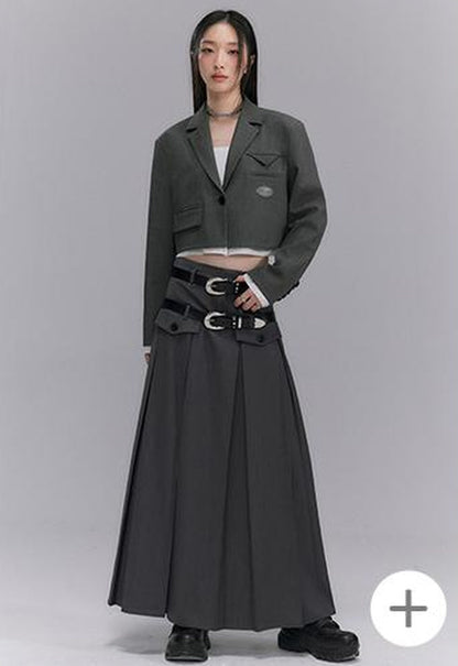 DIDDI MODA Short Trim Blazer In Coffee