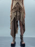 UpdateNN NORTH NODE Ethereal Threads Distressed Asymmetrical Layered Skirt