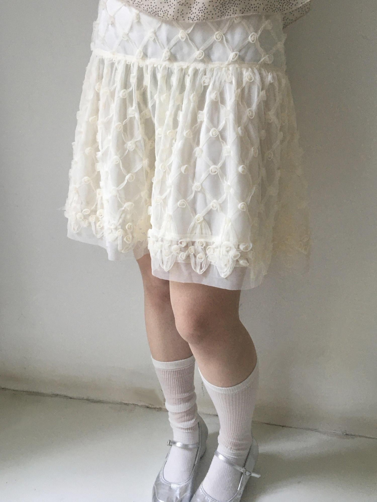 SicAstra 3d Rose Lace Elastic A Line Women&