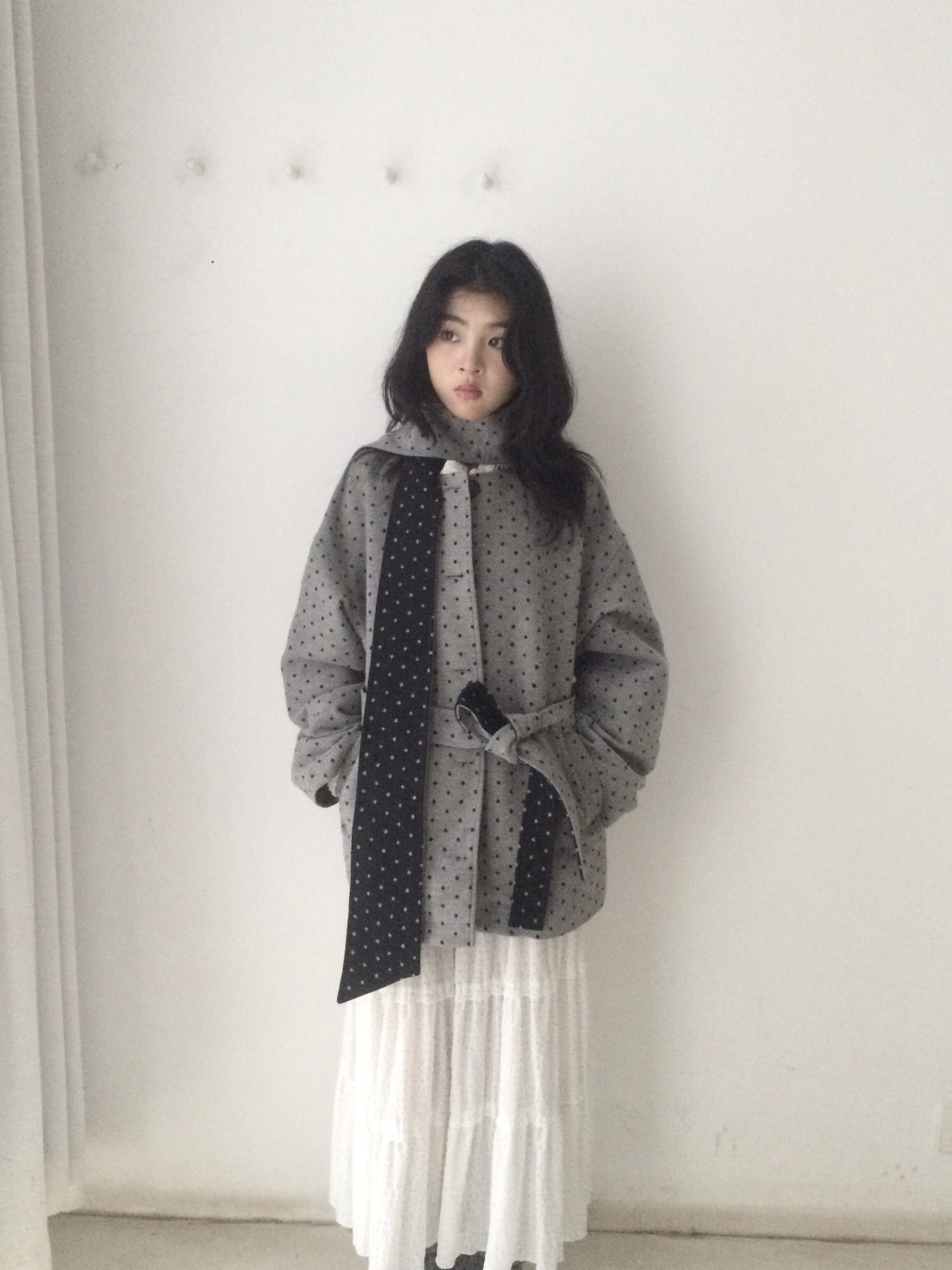 SicAstra_Black_Grey_Polka_Dot_Scarf_Belted_Wide_Fit_Women&