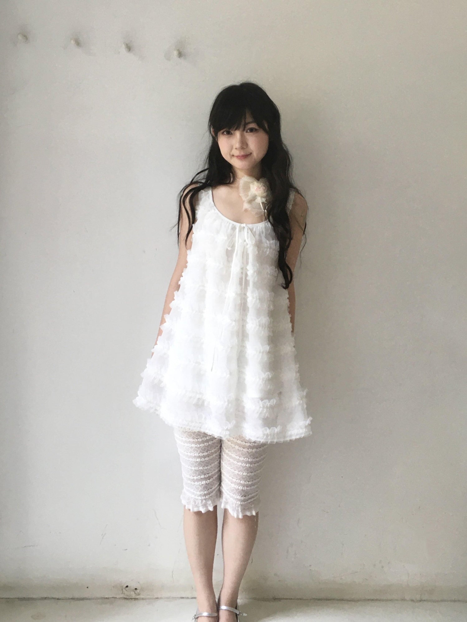 SicAstra_Girlish_Lace_Tulle_Spaghetti_Strap_Bow_Tie_Tiered_Women&