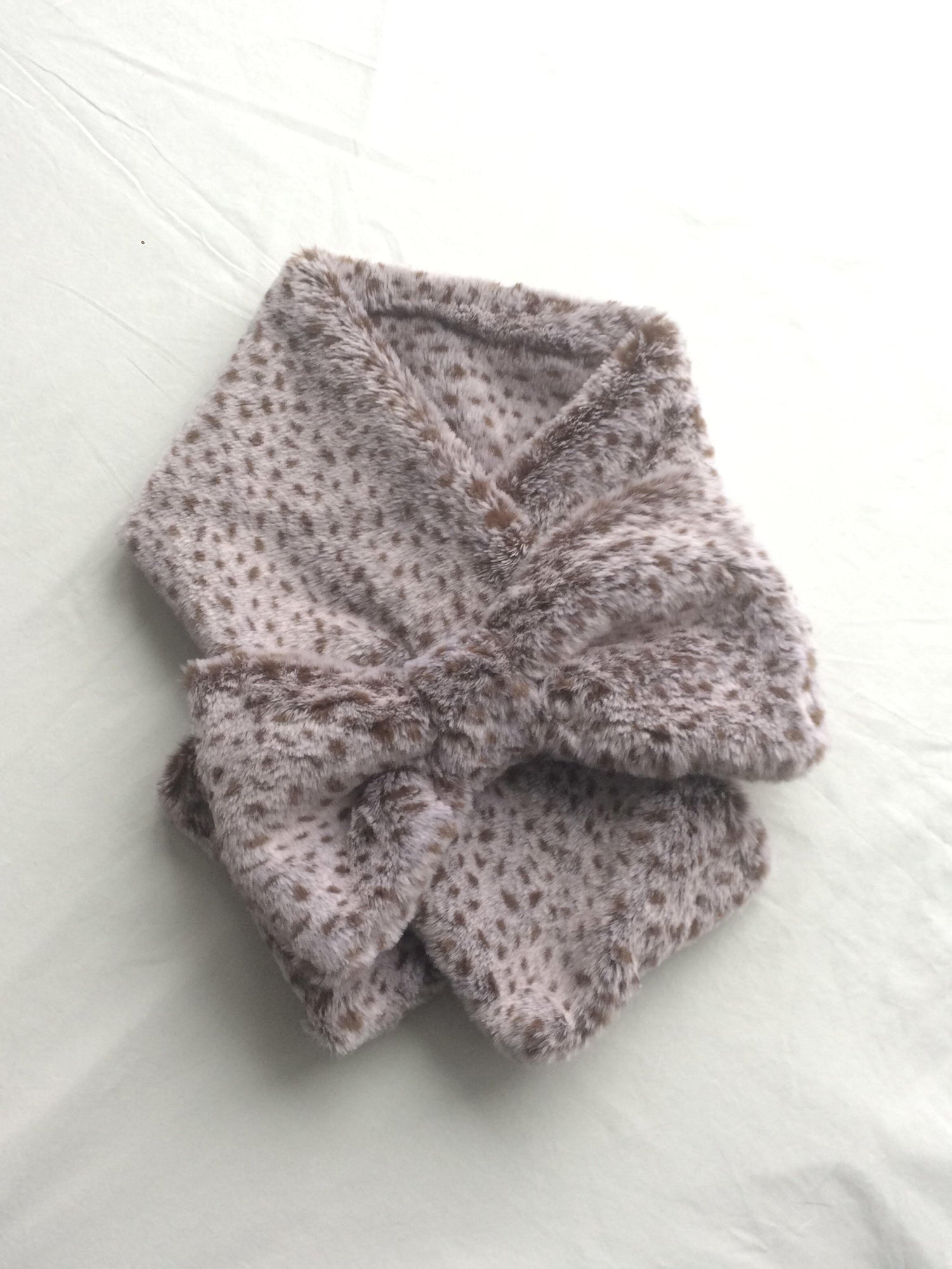 SicAstra_Gray_Purple_Polka_Dot_Lapel_Bow_Neck_Scarf_Women&
