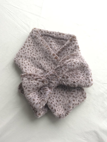 SicAstra_Gray_Purple_Polka_Dot_Lapel_Bow_Neck_Scarf_Women&