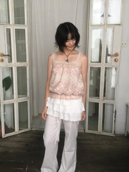 SicAstra Intricate Cutout Embroidered Lace Trim Women&