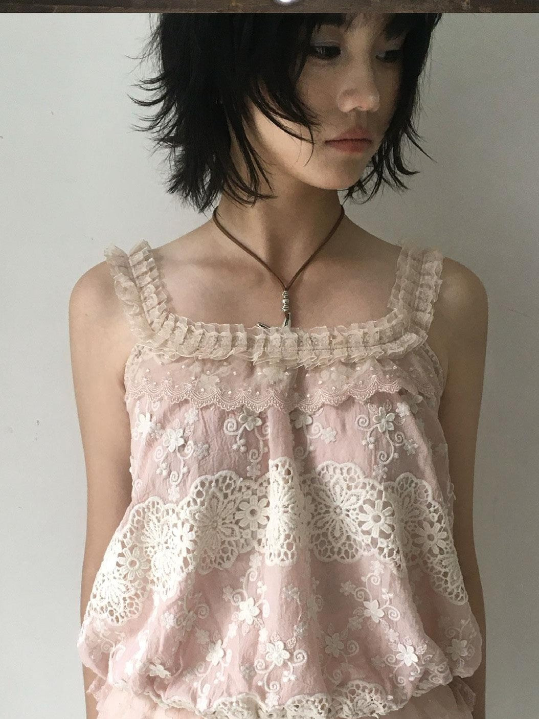 SicAstra Intricate Cutout Embroidered Lace Trim Women&