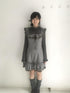 SicAstra Lace Ruffle Wool Blend Women&
