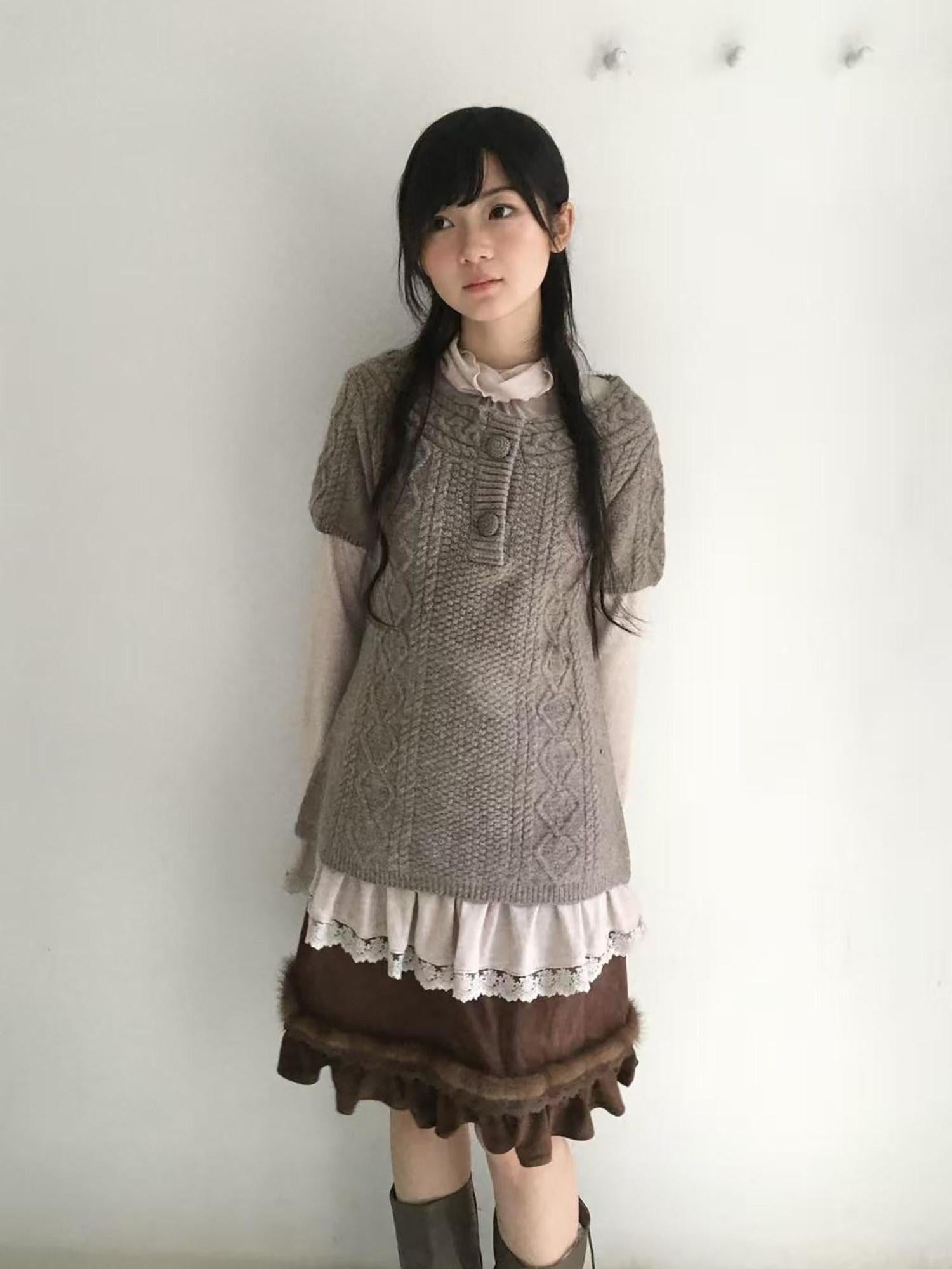 SicAstra Mink Fur Splice Lace Trim Ruffle Women&