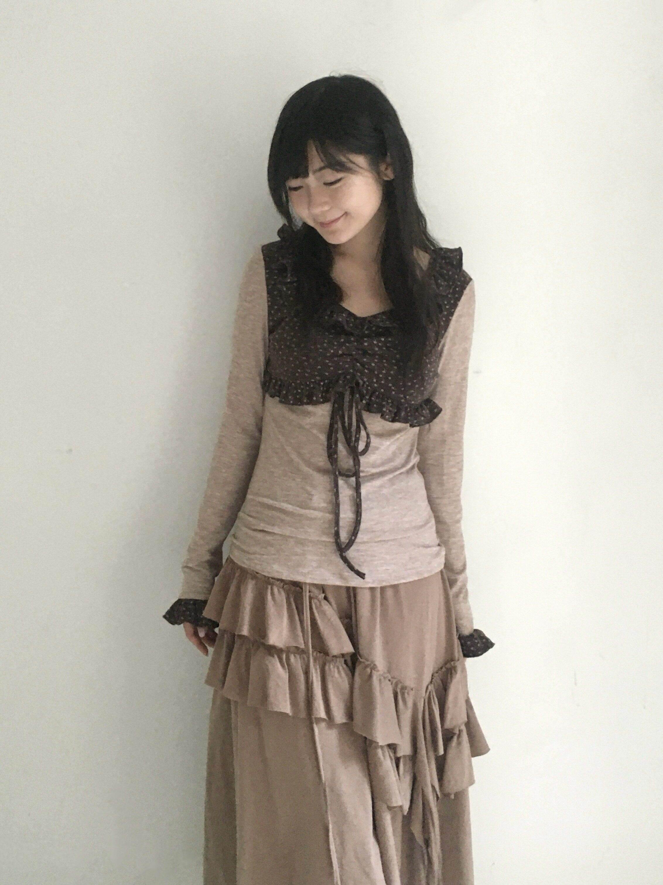 SicAstra_Oatmeal_Ruffle_Tie_Cinched_Waist_Women&