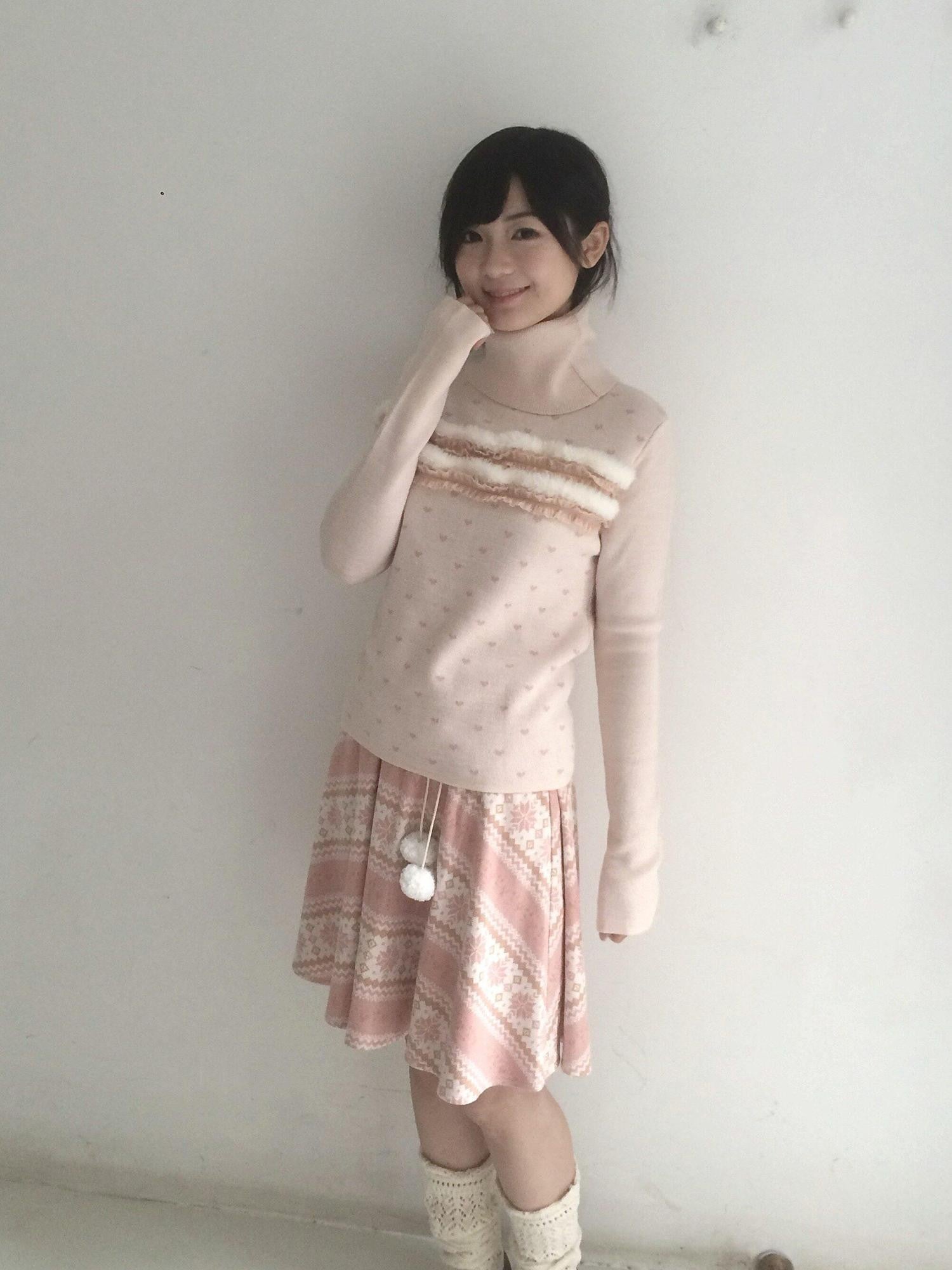 SicAstra Pink Vintage Heart Jacquard High Neck Women&