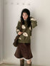 SicAstra_Retro_Leaf_Jacquard_Loose_Round_Neck_Women&