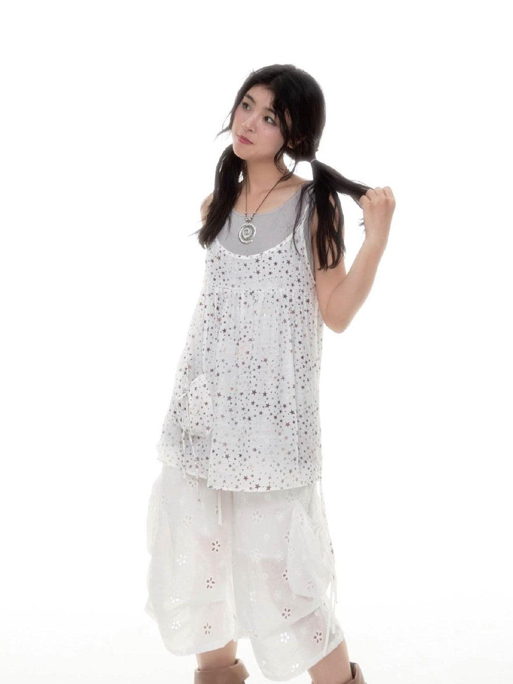 SicAstra Starry Gold Foil Strappy Women&