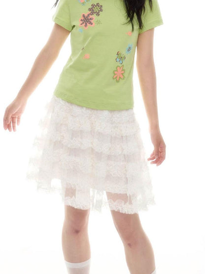 SicAstra Two Tone Playful Retro Small Floral Women&