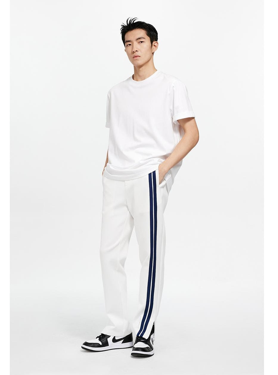 Side Stripe Zip Hem Track Pants