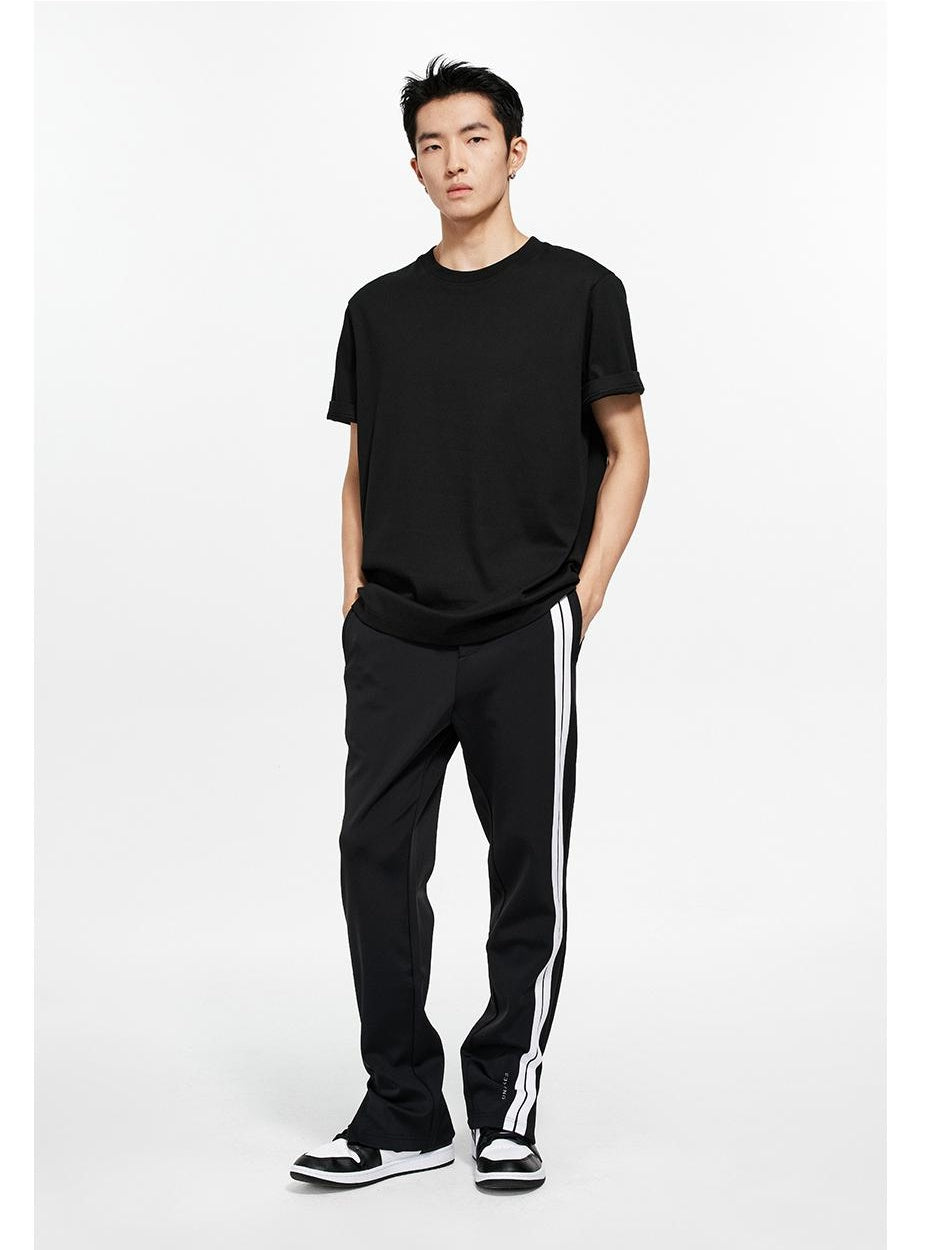 Side Stripe Zip Hem Track Pants