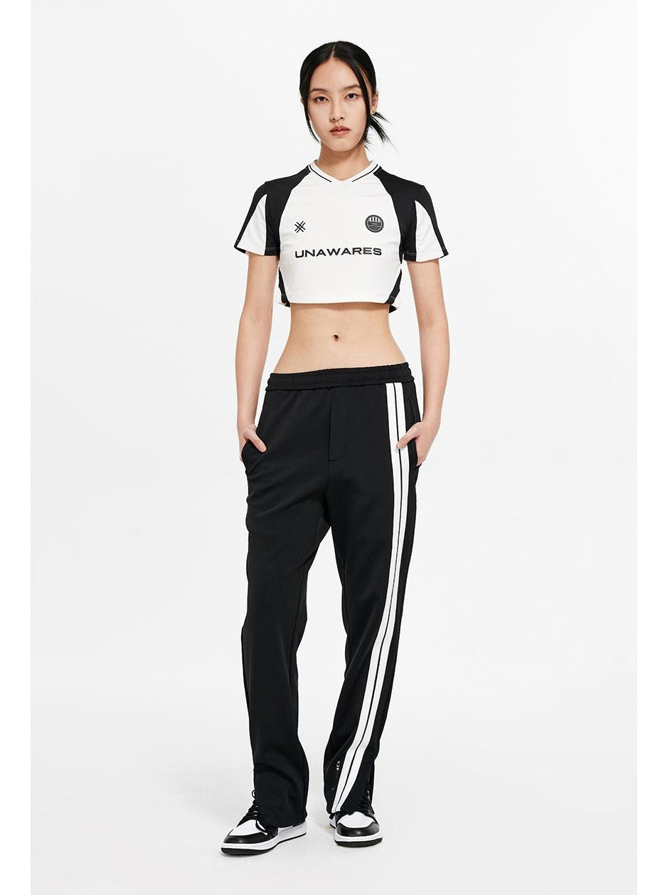 Side Stripe Zip Hem Track Pants