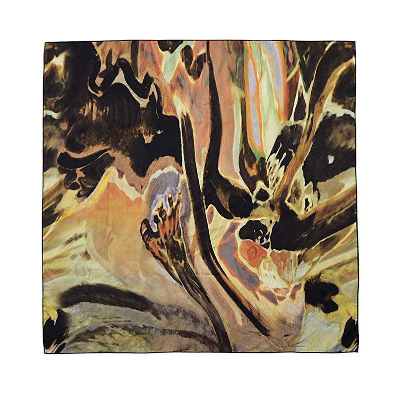 YOSHUYUKI Yoshuyuki Vintage Millennium Dunhuang Print Scarf