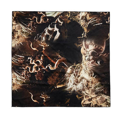 YOSHUYUKI Yoshuyuki Vintage Millennium Dunhuang Print Scarf