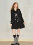 DIDDI MODA Silver Bow Slim Knit Cardigan