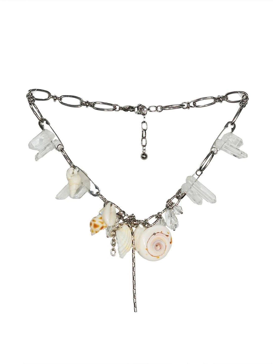 Sea Witch Crystal Shell Layered Necklace