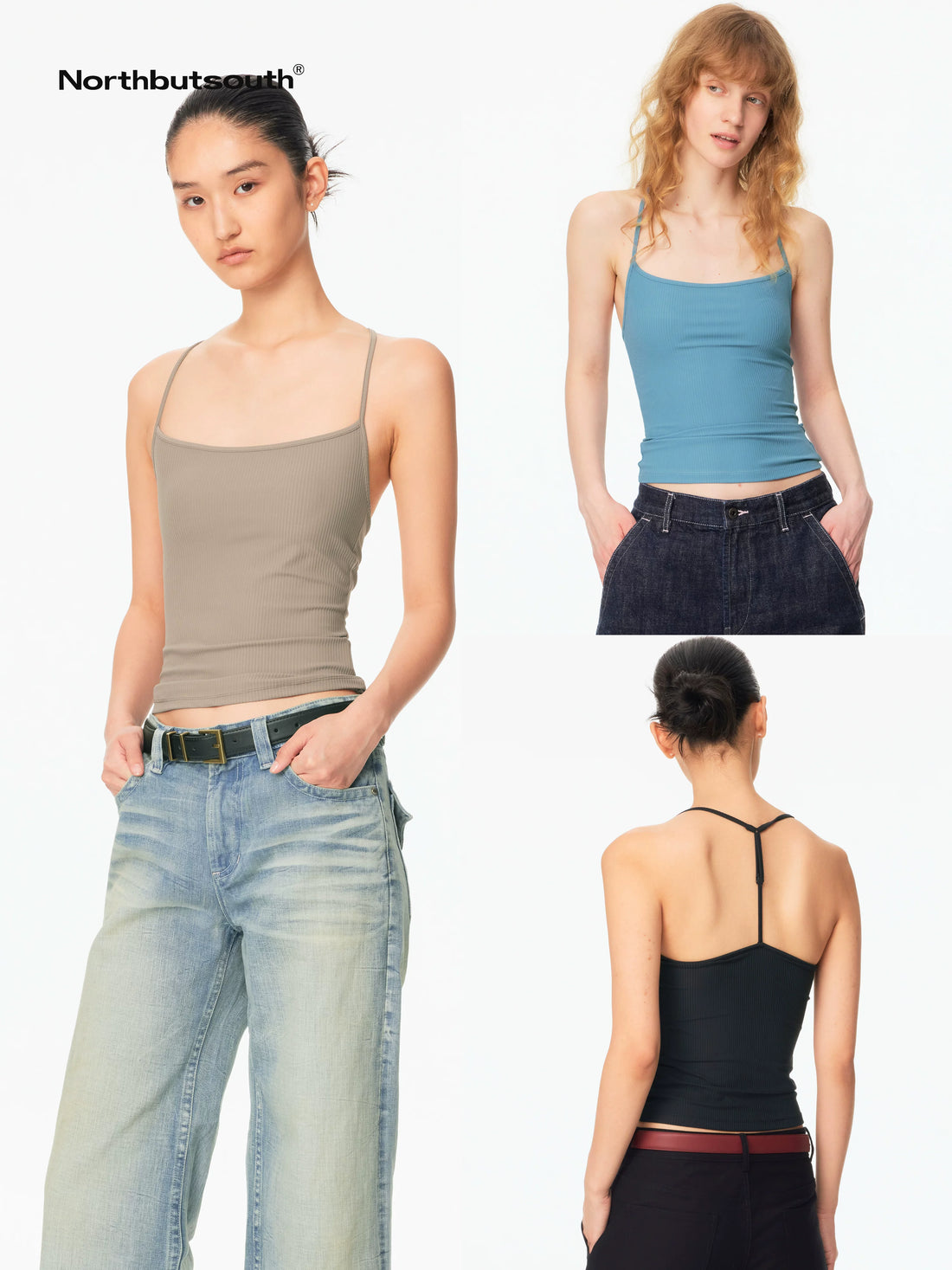 Sleek Y Back Thin Strap Adjustable Slim Stretch Women&
