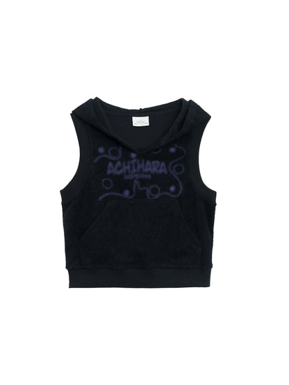 Sleepy Sheep V-Neck Hooded Vest