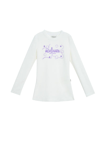 Achihara Soft Cozy Long Sleeve Tee With Split Hem