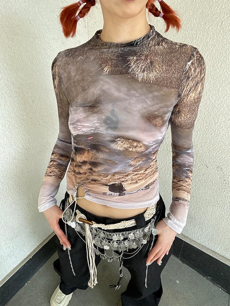 Slim Fit Long Sleeve T-Shirt Women Fashion Basic Tee