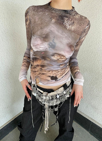 Slim Fit Long Sleeve T-Shirt Women Fashion Basic Tee