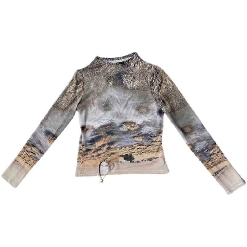 Slim Fit Long Sleeve T-Shirt Women Fashion Basic Tee