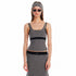 ALINNV STUDIO Knitted Paneled Slip Dress With Fishtail Hem